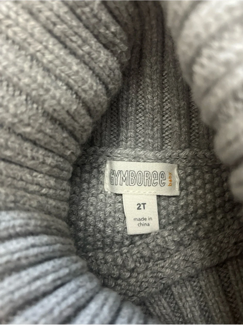 Gymboree Gray Knit Turtleneck Sweater